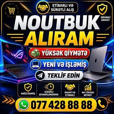prosessor i7: YUKSEK QİYMETE NOUTBUK ALIRAM TEKLİF EDİN YENİ VE İSLEMİS GOZLEYİREM — 1