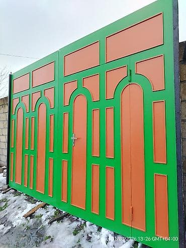 dəmir darvazalar işlənmiş: İşlənmiş Dəmir Həyət darvazası, Mexaniki, Qapı ilə, rəng - Yaşıl, Kredit yoxdur, Ödənişli çatdırılma — 4