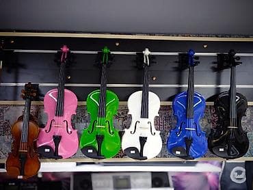 Skripkalar: Skripka Skiripka Colors Rəngli skripka Rast Musiqi Alətləri — 2