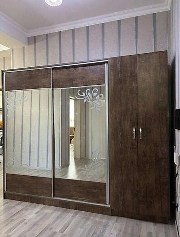 Мебель: Geniş funksionallığa malik qarderob dolabı - Material: Taxta — 1