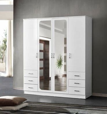 masa qiymətləri: Yeni, Açılan, 4 qapılı Düz dolab, Qarderob, paltar dolabı, Türkiyə — 1