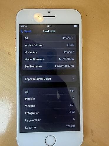 Kompüter, noutbuk və planşetlər: IPhone 7, 128 GB, Gümüşü, Barmaq izi — 4