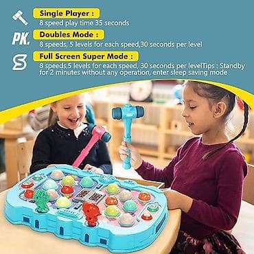 Другие игрушки: Köstəbək Vur Oyunu İşıq və Səsli Vurma və Çəkic Oyuncaqları — 3