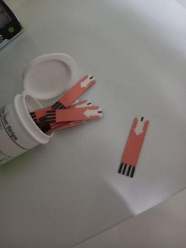 Termometrlər: Şəkərli dibet üçün test .Bir qutuda 25 ədəd test olur.Ancaq test — 4