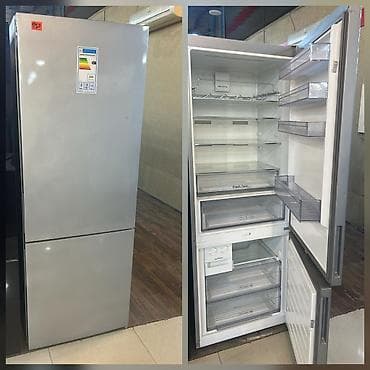 qastranom soyuducu: İki qapılı soyuducu (aşağıda dondurucu) - Rəng: gümüşü (inox — 1