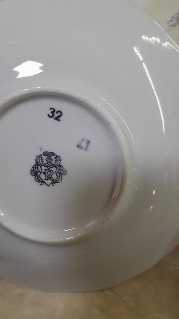 Mətbəx aksesuarları: Çay dəsti, Farfor, 12 nəfərlik, Almaniya — 3