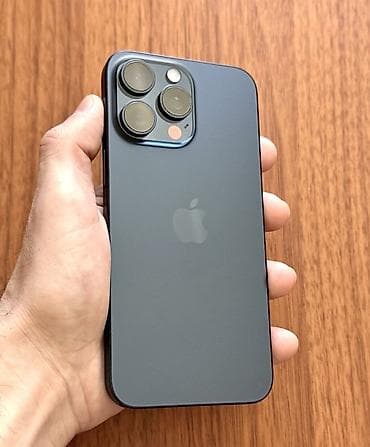 apple mackbook: IPhone 15 Pro Max, 256 GB, Blue Titanium, Barmaq izi, Simsiz şarj — 1