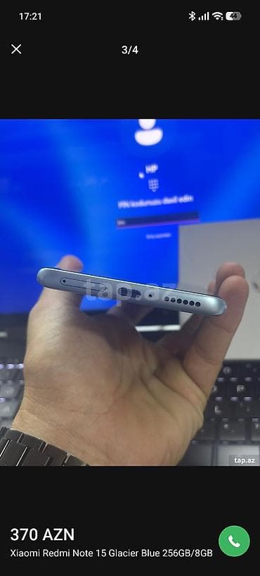redmi 3 s: Redmi Note, 256 GB, rəng - Mavi, Barmaq izi — 3