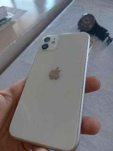 iphone 11 qara: IPhone 11, Ağ, Face ID — 1