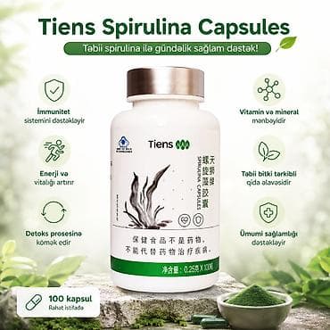 Tiens Spirulina Capsules – təbii spirulina ilə gündəlik sağlam dəstək