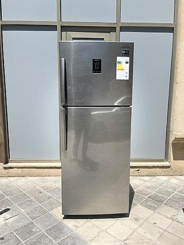 teka: Samsung iki qapılı soyuducu (üstü dondurucu) - Rəng: paslanmayan — 1