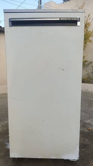 Ət çəkən maşınlar: İşlənmiş 1 qapılı Minsk Soyuducu Satılır, rəng - Ağ — 1