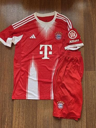şort: İdman dəsti, Adidas, XL, rəng - Qırmızı — 1
