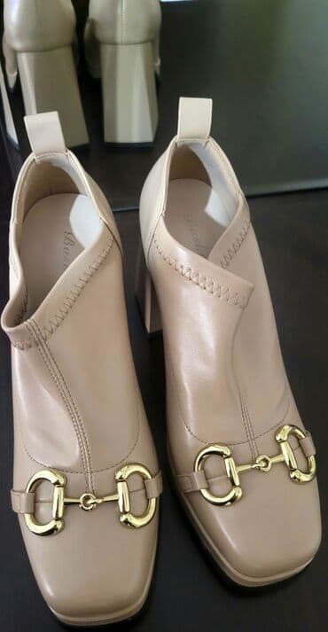 Tuflilər, Ölçü: 38, rəng - Bej, İşlənmiş