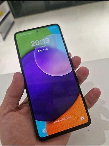 Samsung Galaxy A52, 128 GB, rəng - Qara, Barmaq izi, İki sim kartlı, Face ID