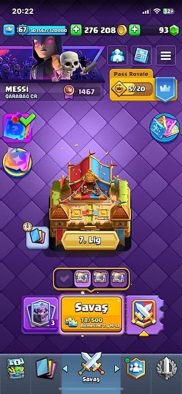 top messi: Clash Royale hesabı – güclü kolleksiya və yüksək göstəricilər - Kral — 1