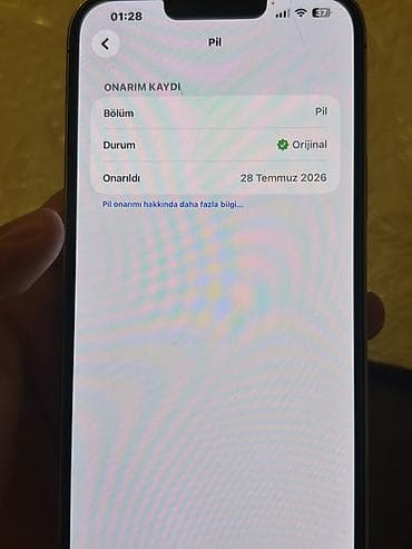 işlənmiş iphone 13: IPhone 13 Pro Max, 128 GB, Gümüşü, Qırıq — 5