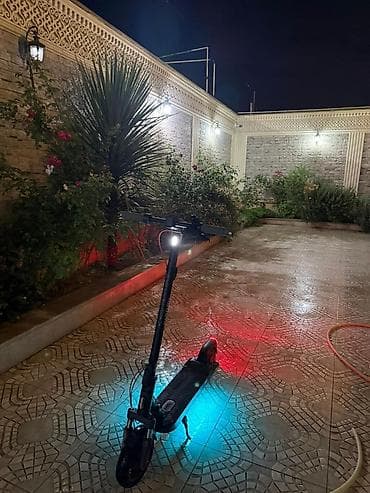 Elektrik nəqliyyatı: Elektrikli skuter - Güclü ön far və arxa işıq: gecə sürüşləri üçün — 2