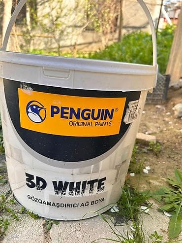 alcipan satilir: Penguin Original Paints – 3D White, gözqamaşdırıcı ağ boya Akrilik — 2