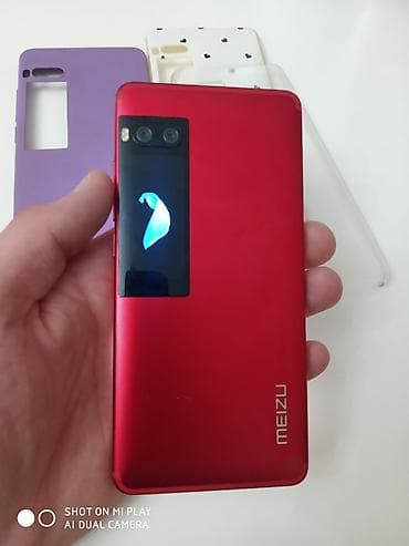 Meizu Pro 7 (qırmızı) – arxa əlavə ekranlı smartfon - Unikal ikili — 2