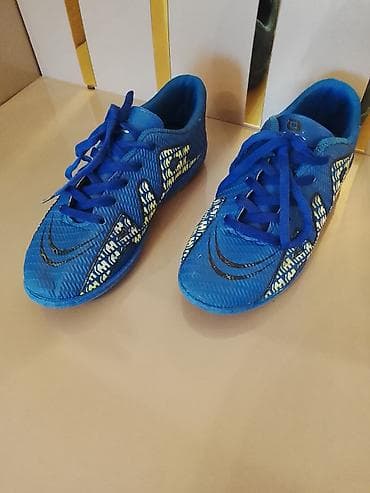 Детская одежда и обувь: Mavi rəngli idman/mini-futbol ayaqqabısı - Model: uşaq/yeniyetmə üçün — 2