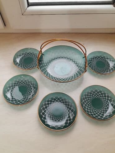 heinz kasa qiymeti: Tort və şiriniyyat qabı, rəng - Yaşıl, Şüşə, Rusiya — 1