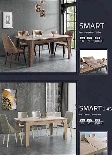SMART yemək masası Açılan masa 340 Azn Fabrik istehsalı mebellərin lalafo.az -da SMART yemək masası Açılan masa 340 Azn Fabrik istehsalı mebellərin