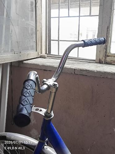 velosiped kameri: Şəhər tipli velosiped - Rəng: mavi/gümüş - Aşağı enişli — 5