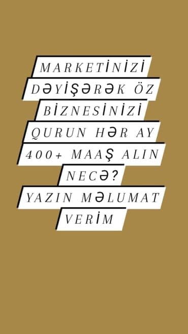 lökbatanda iş elanları 2023: Marketoloq tələb olunur, Onlayn iş, İstənilən yaş, Təcrübəsiz — 2