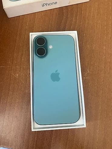 soyuducular iwlenmiw: IPhone 16, 128 GB, Mavi, Face ID — 1