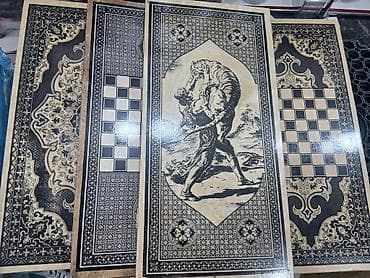 Nərdlər: +3 azn das ve zer Taxta nərd/şahmat/daşqalan kombi lövhələri - — 1