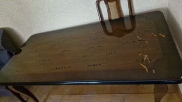 metbex stollari sederek: Qonaq masası, Dördbucaq masa — 1