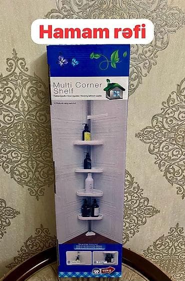polka, vitrin: Hamam rəfi, Corner shelf — 1