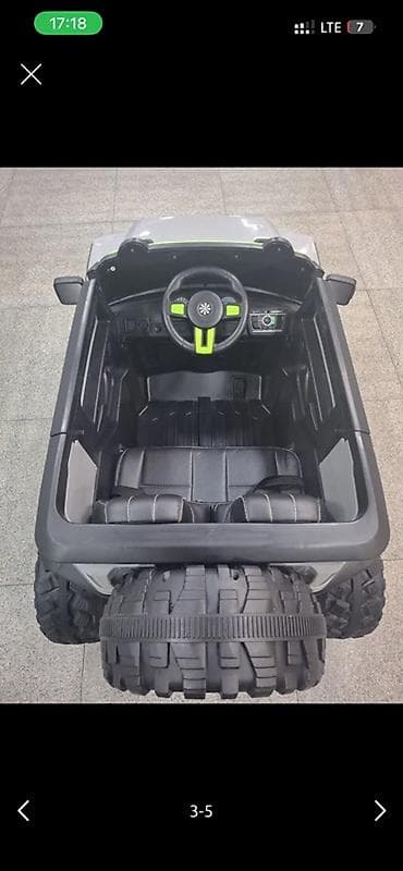jeep wj: Uşaq üçün elektrikli off-road Jeep tipli maşın - Korpus: boz/qara — 5