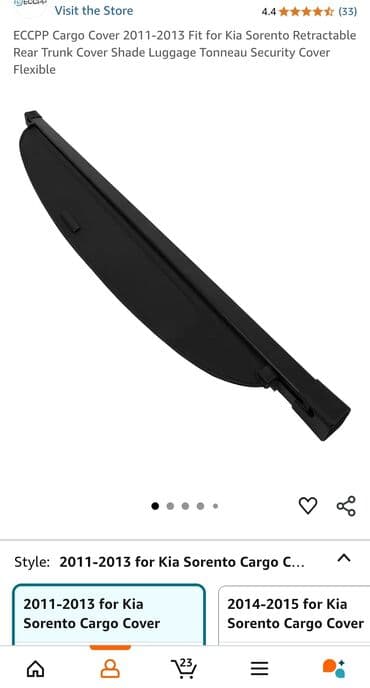 Kia Sorento baqaj jaluzi, Öz avtomobilim üçün almışdım 2013 yazılsada