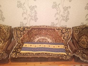 İşlənmiş, Klassik divan, 2 kreslo, Bazalı, Açılmayan