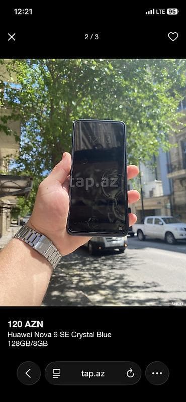 telafonlar: Huawei Nova 9 SE, 128 GB, rəng - Mavi — 2