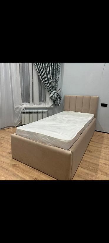 taxta: Tək nəfərlik yumşaq başlıqlı çarpayı - Dizayn: Başlıqda və alt ön — 2