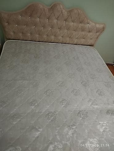 setka carpayi: İşlənmiş, İkinəfərlik çarpayı, Bazalı, Matras ilə, Azərbaycan — 4