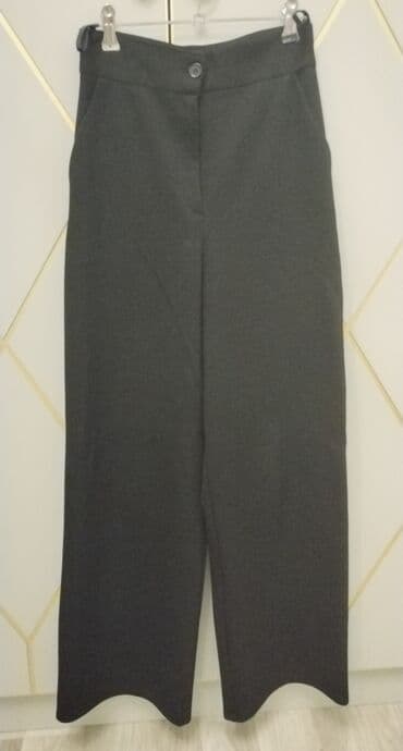 женские черные брюки: Şalvar, XS, rəng - Qara — 2