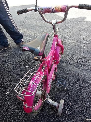 İdman və hobbi: Uşaq velosipedi – qızlar üçün, çəhrayı rəngdə. endirim edərəm cüzi — 3