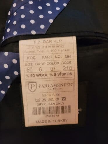 велюровые мужские спортивные костюмы: Parlamenter firmasının yun və viskon qarışığından hazırlanmış, tünd — 2