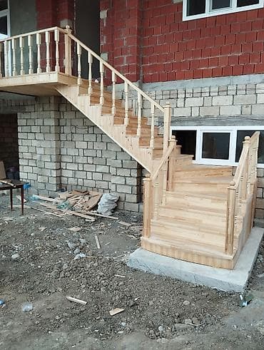 ucuz hovuz: Ağac işləri – tavan və pilləkən hazırlığı - Material: təbii ağac — 3