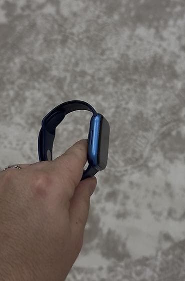 Çantalar: Apple Watch 7 Olcu:45mm Pil:100% Reng:Blue 100% di Pil Cox Az istifade — 2