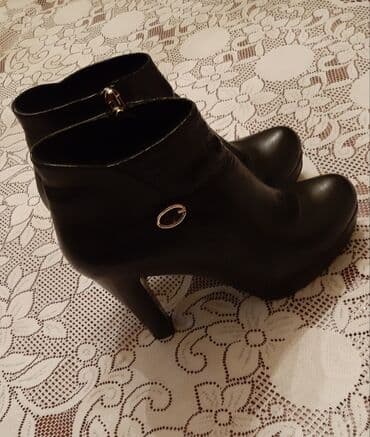 qış botları: Ölçü: 36, rəng - Qara, Yeni — 2