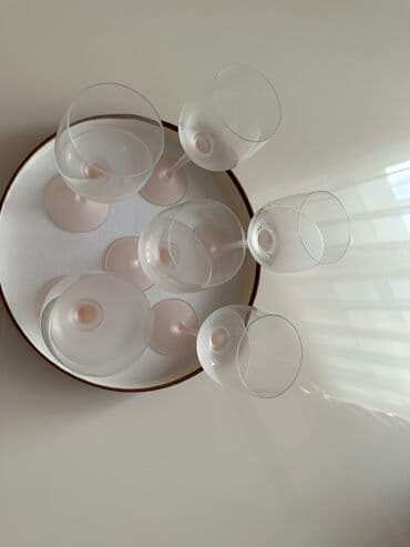 qab dəstləri: Qədəhlər, Şüşə, 18 ədədli dəst, Çexiya — 6