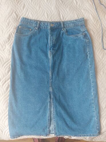 çiçəkli ətəklər: Midi Ətək, Zara, Cins, XL — 1