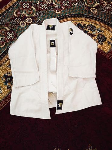 ortopedik ayaqqabilar: Uşaq üçün cüdo/ciu-citsu kimono üst geyimi - Rəng: ağ - Material — 3