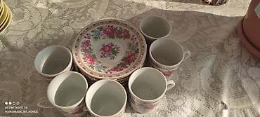 Çay dəsti, rəng - Ağ, Farfor — 2