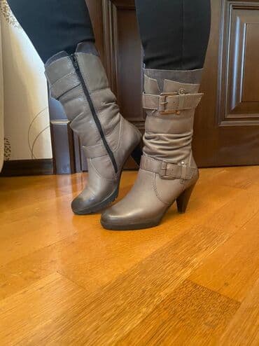 qadın çəkmə: Izabelden baha alınıb. 3-4 dəfə geyinilib. Razmeri 37-37.5 — 2